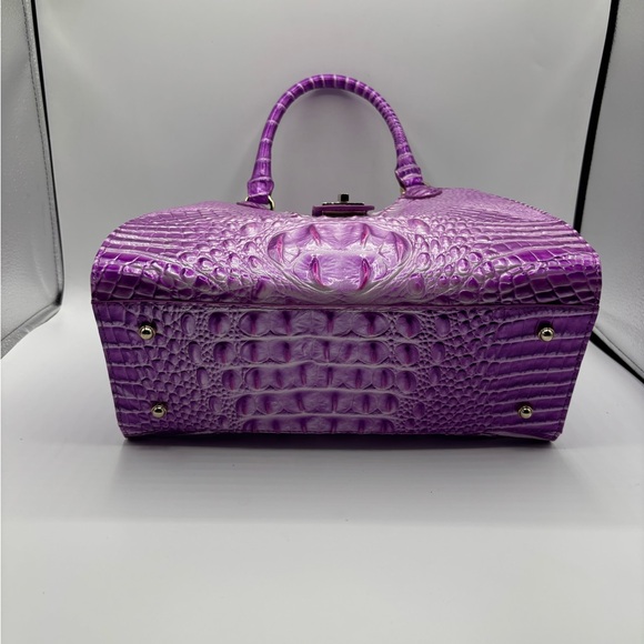 Brahmin Adrian Satchel Lilac Essence Melbourne Leather Bag - Picture 5 of 16